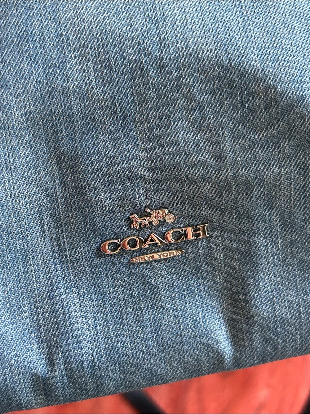 Coach Denim Mia two-Toned Crossbody Bag 91458 - Picture 3 of 13